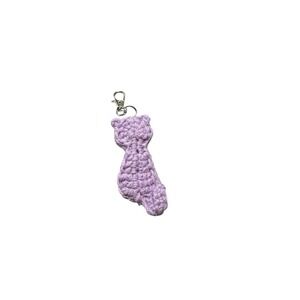 NEW handmade crochet CAT kitten keychain great gift